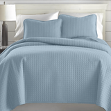 Square Knitted Cotton Coverlet