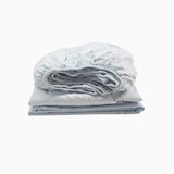 400TC Luxurious Double Embroidery Sateen Solid Cotton Fitted Sheet