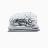 400TC Luxurious Triple Embroidery Sateen Solid Cotton Fitted Sheet