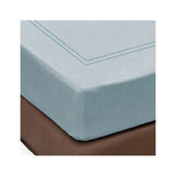 400TC Luxurious Double Embroidery Sateen Solid Cotton Fitted Sheet