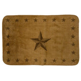 Light Chocolate Star Kitchen/Bath Rug, 2 MOQ