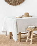 Light gray medium weight linen fabric (180 g/m2)