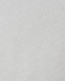 Ruffle trim linen tea towel in Light gray