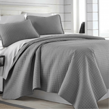 Square Knitted Cotton Coverlet