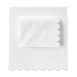 Allena 400TC Cotton Scallop Embroidery Sateen Microcheck Sheet Set