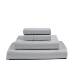 400TC Luxurious Single Embroidery Sateen Solid Cotton Sheet Set
