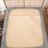 400TC Luxurious Double Embroidery Sateen Solid Cotton Fitted Sheet