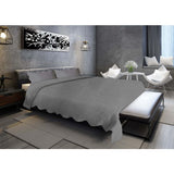 Wavy Textured Knitted Cotton Coverlet