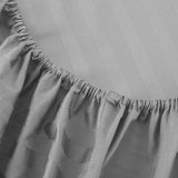 300TC Sateen Stripe Cotton Fitted Sheet