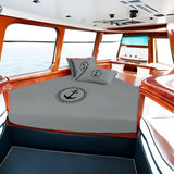 400TC Cotton Anchor Embroidery Boating Sheet Set