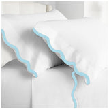 400TC Applique Scalloped Embroidery Cotton Pillowcases (Set Of 2)