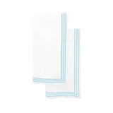 Triple Embroidery Border Polycotton Napkins (Set of 4)