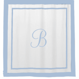 Border Frame Cotton Shower Curtain