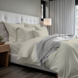 400TC Cotton Sateen Solid Duvet Cover Set