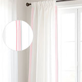 400TC Cotton Sateen Classic Embroidery Cotton Curtain (Set Of 2)