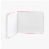 Wall Corner Rounded Dorm Bed Headboard In Embroidery Border With Self Adhesive Velcro Straps