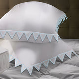 Ashley 400TC Cotton Traingle Embroidery Sateen Solid Euro Pillow Sham