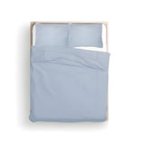 400TC Cotton Luxurious Double Embroidery Sateen Solid Duvet Cover Set