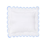 Allena 400TC Cotton Scallop Embroidery Sateen Solid Euro Sham