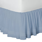 400TC Sateen Solid Cotton Fringe Ruffle Bed Skirt