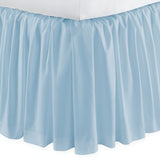 400TC Sateen Solid Cotton Gathered Bed Skirt