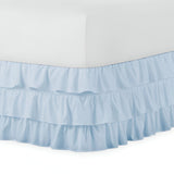 400TC Sateen Solid Cotton Ruffle Bed Skirt