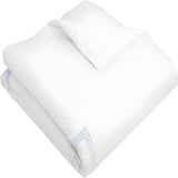 500TC Cotton Triple Embroidery Sateen Solid Duvet Cover Set