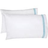 400TC Triple Embroidery Cotton Sateen Pillowcases (Set Of 2)