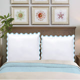 400TC U Shape Applique Embroidery Cotton Euro Sham
