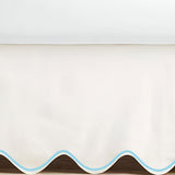 Scallop Embroidery Cotton Crib Skirt