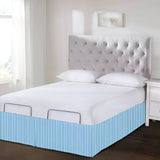 Detachable Wrap Around Polyester Ticking Stripe Tailored Bed Skirt