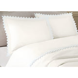 Elegant Flower Embroidered Duvet Cover Set