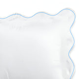 400TC Cotton Scallop Embroidery Sateen Solid Pillow Sham