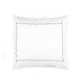 Ava 400TC Cotton Scallop Embroidery Sateen Solid Pillow Sham