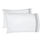 400TC Border Frame Cotton Sateen Pillowcases (Set Of 2)