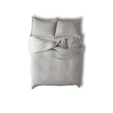 400TC Cotton Sateen Solid Fringe Duvet Cover Set