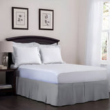 400TC Cotton Sateen Velcro Detachable Pleated Bed Skirt
