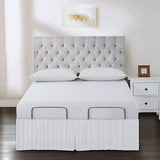 Detachable Wrap Around Polyester Ticking Stripe Tailored Bed Skirt