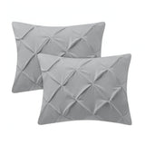 400TC Cotton Pintuck Sateen Solid Pillow Sham