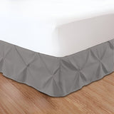 400TC Sateen Solid Cotton Pintuck Bed Skirt