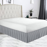 400TC Sateen Solid Cotton Pleated Bed Skirt