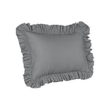 400TC Sateen Solid Cotton Ruffle Pillow Sham