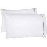 400TC Single Embroidery Cotton Sateen Pillowcases (Set Of 2)