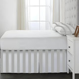 400TC Stripe Border Frame Cotton Sateen Tailored Bed Skirt