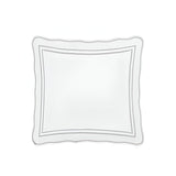 400TC Wavy Embroidery & Border Cotton Sateen Solid Euro Sham