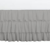 400TC Sateen Solid Cotton Ruffle Bed Skirt