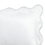 400TC Cotton Scallop Embroidery Sateen Solid Pillow Sham