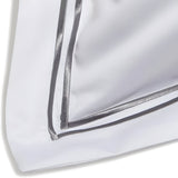 400TC Cotton Double Embroidery Sateen Solid Round Duvet Cover Set