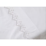 Elegant Flower Embroidered Duvet Cover Set