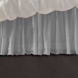 400TC Sateen Solid Cotton Fringe Ruffle Bed Skirt